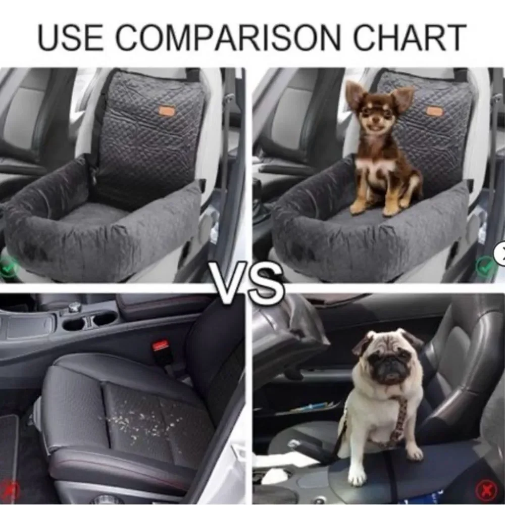New Unique Bargains Dog Pet Car Booster Seat 1 Pc